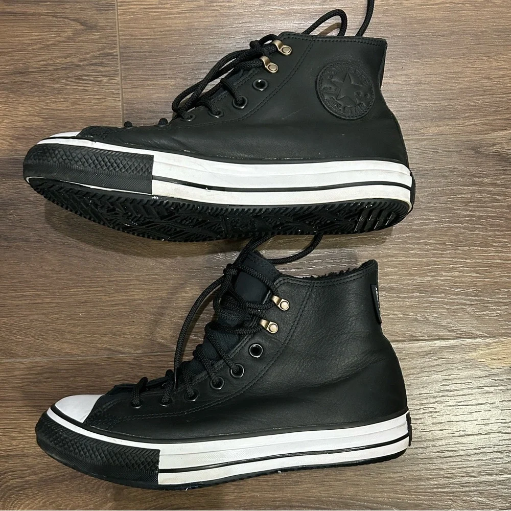 Converse Chuck GORE-TEX Waterproof Black & White Women’s size 8.5 Men’s 6.5 - Picture 2 of 7